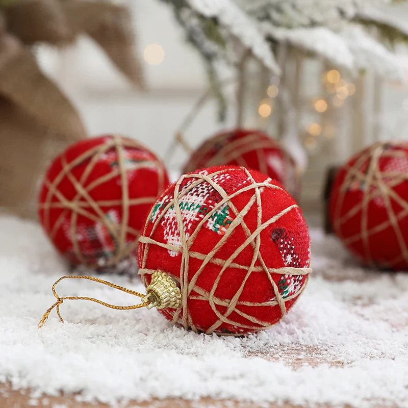 Christmas party supplies foam ball hanging tree decoration 6cm Christmas foam ball