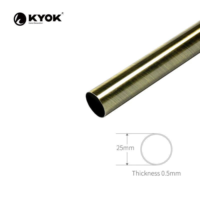 high quality crystal curtain rod sets for home decor foshan iron curtains bar 28mm decorative curtain rods metal