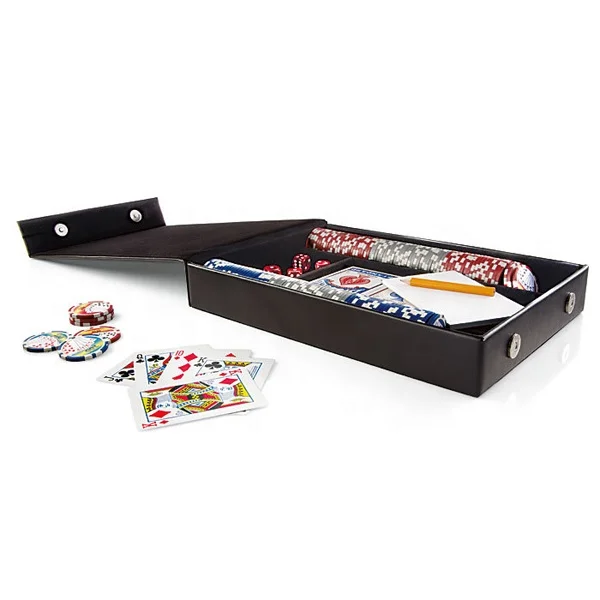 ABS CERAMIC CLAY Poker Chips Blackjack Games 11.5g Poker Set with Cards 100 Piece Championship Edition Poker Chip