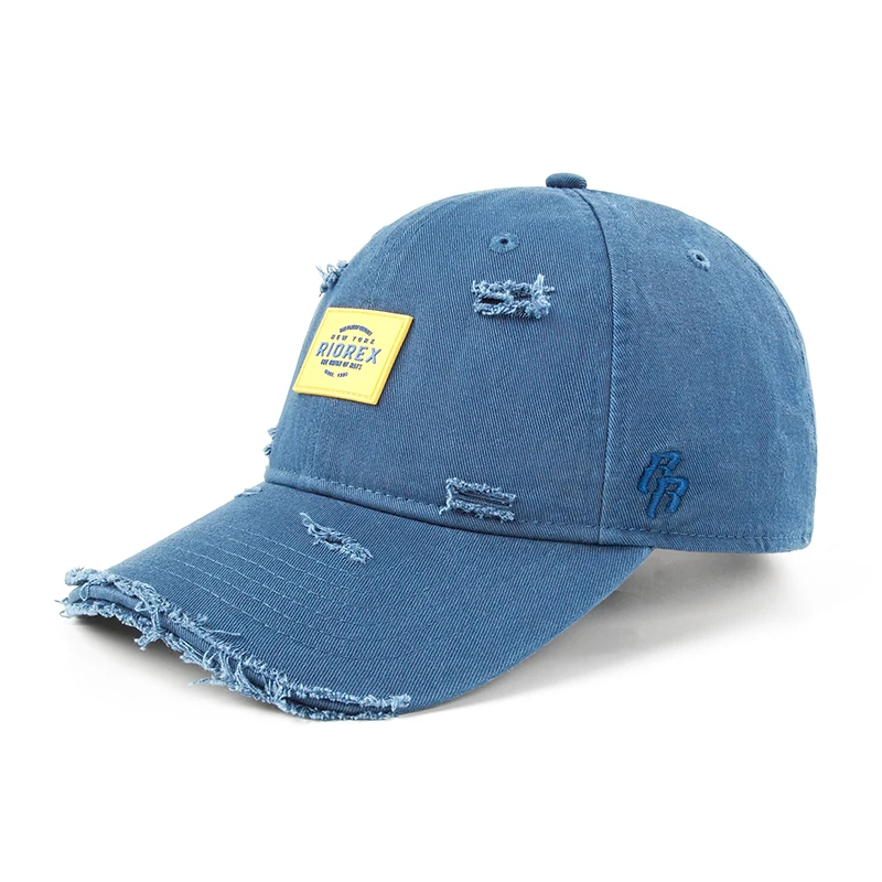 Christmas Cotton Baseball Cap Broken Hole Sporty Style Golf Casual Outdoor Sun-Shading Sunscreen Soft Top Duck Tongue Cap