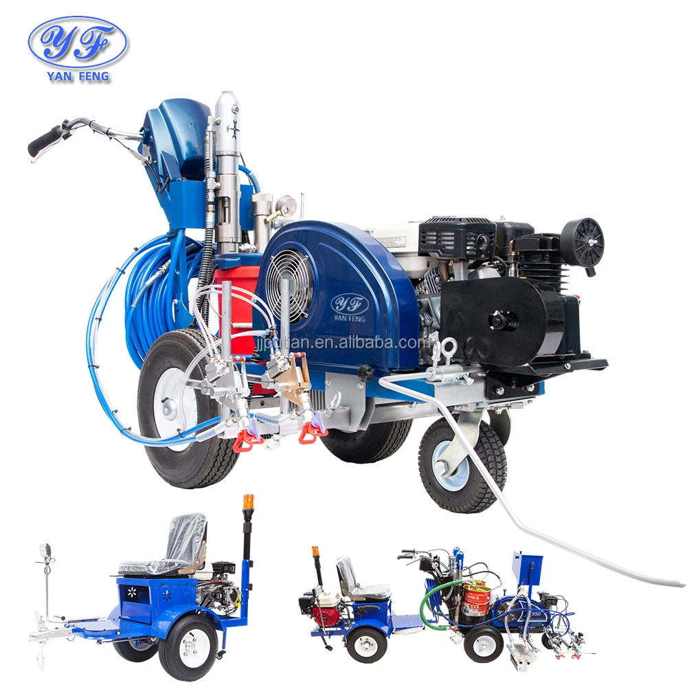 Yanfeng Airless Line Striper Road Marking Machine Automatic Hydraulic Airless Line Striper Two Guns