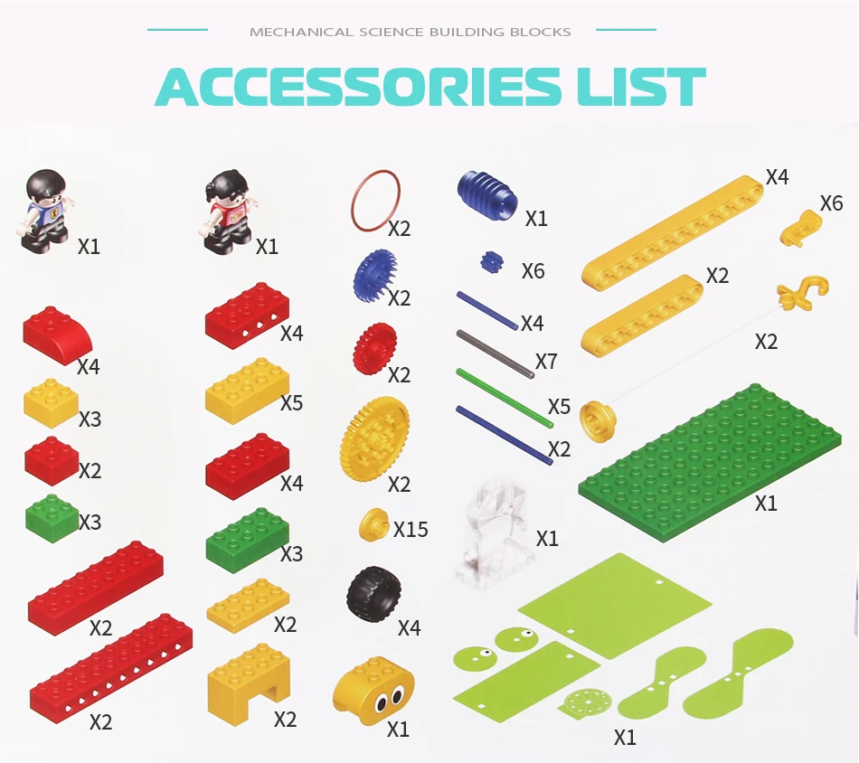 106pcs preschool educational toys building blocks for kids