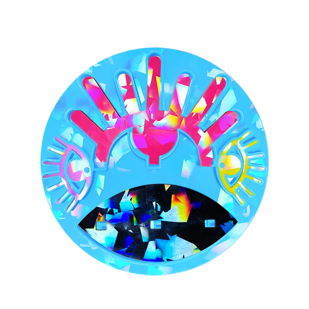 DIY Hand Holographic Devil Eye Earrings Mold Jewelry Stand Holder Mold For Epoxy Resin Casting DIY Mold
