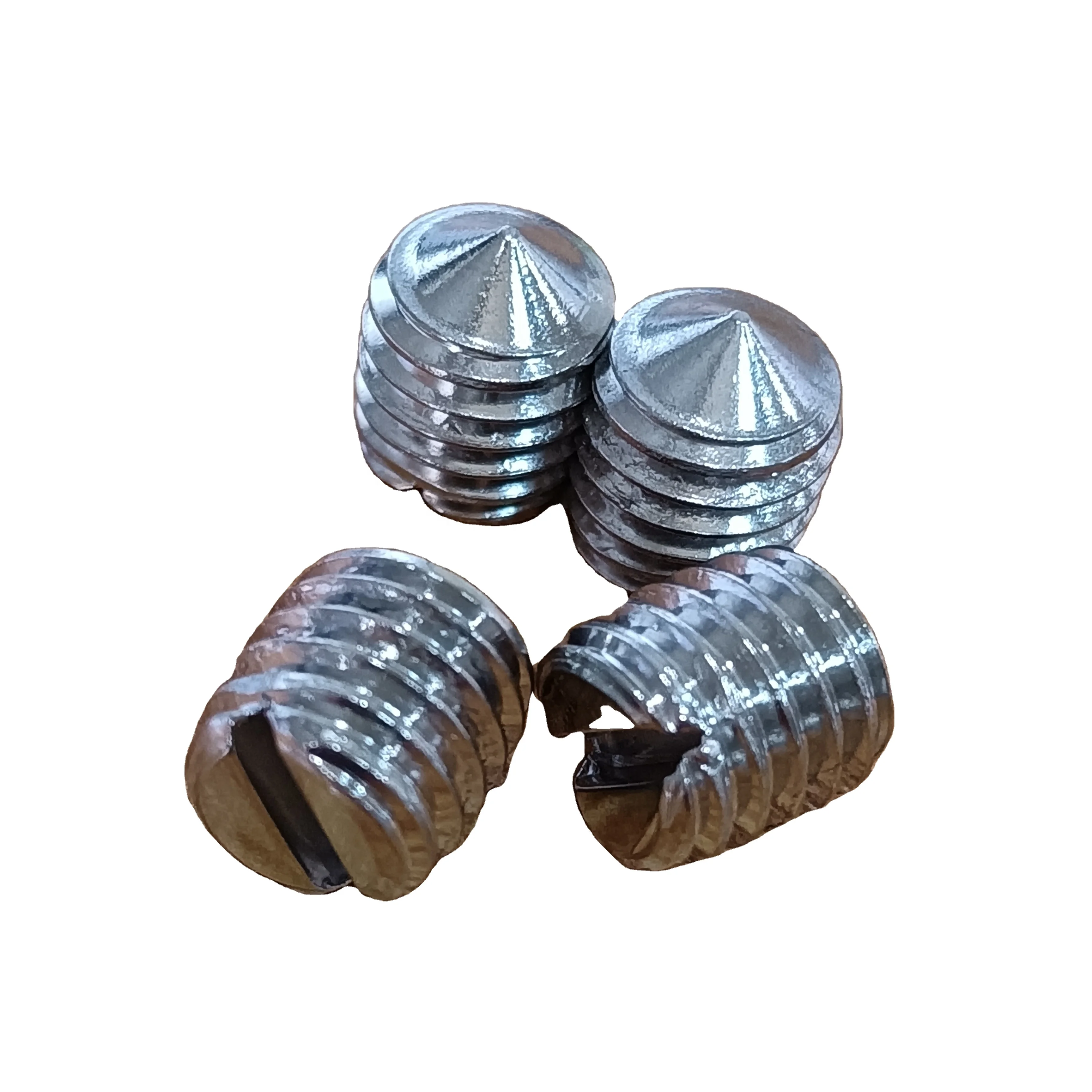 MINGLU Slotted set screws with cone point DIN553 ISO7434 by stainless steel