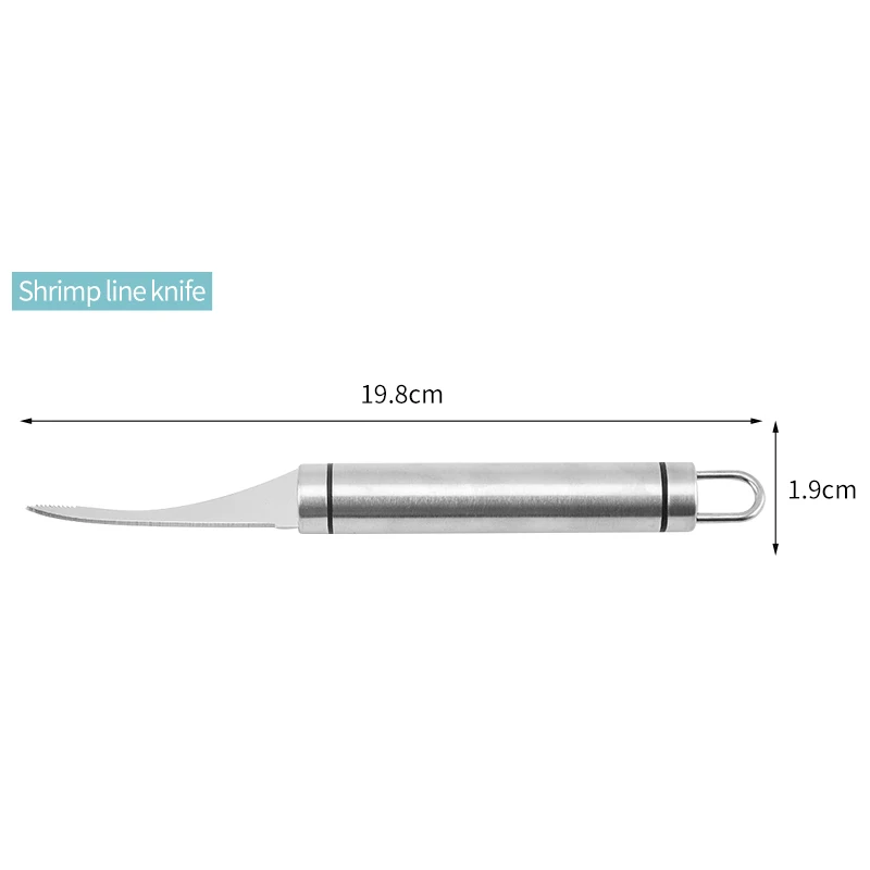 
Creative Kitchen tools for cleaning seafood Stainless Steel Prawn Shrimp Prawn Peeler Knife 
