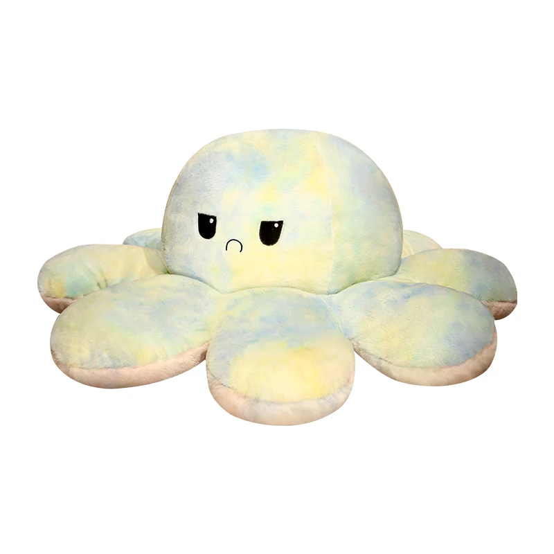 Reversible Custom Soft Plush Toy Stuffed Animals Toys Cute Plush Cartoon Doll  Flip Octopus Stuffed Animals