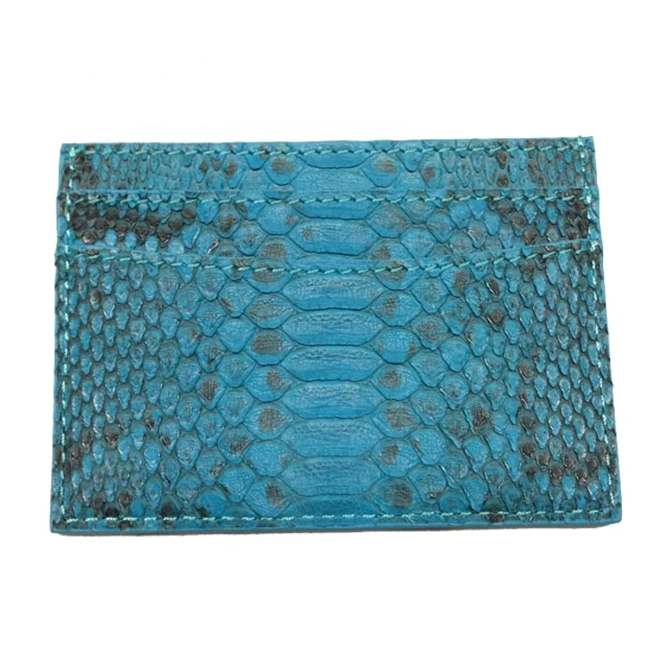 Новый стиль высшего качества Роскошный Натуральная кожа змеиная кожа ID кошелек держатель для кредитных карт карман