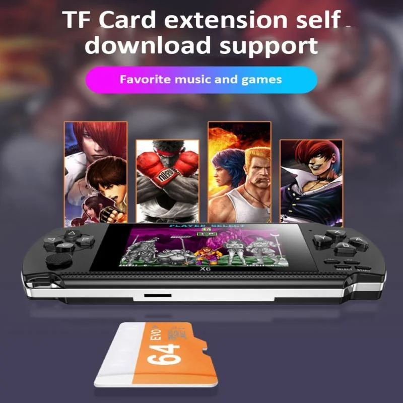 X6 4.0 Cal Handheld Video Console Double Joystick Mini Portable Game Console Built-in 1500 Classic Free Games PC TV Support Best