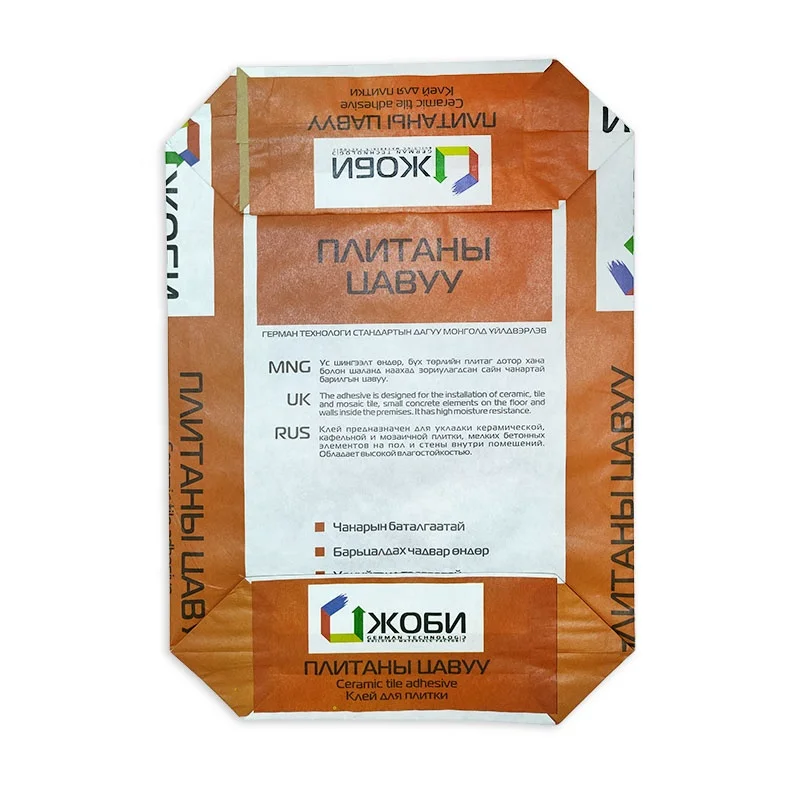 Пустой 25 кг flexo печать крафт-бумага цементный мешок