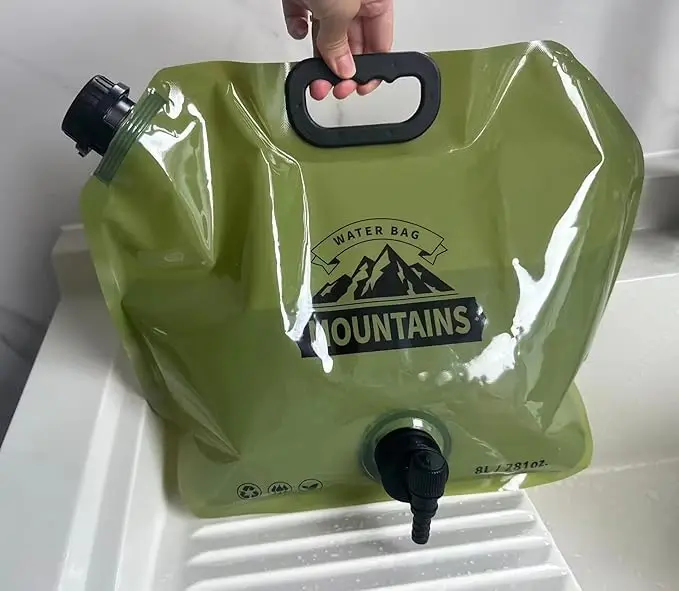 Peakout 2024 hot sale outdoor camping picnic 8L Foldable drink bag with water faucet water bag