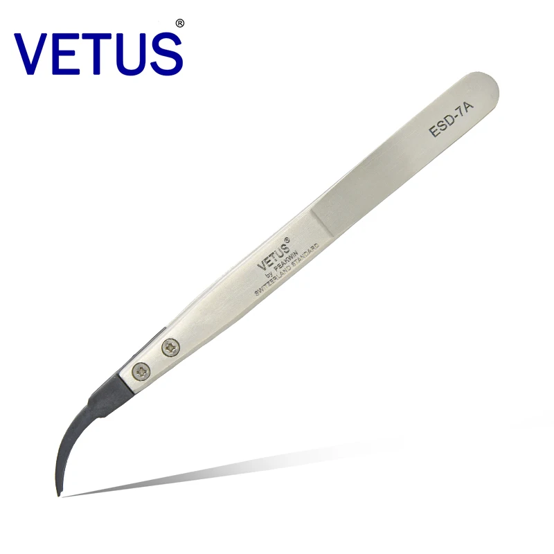 ESD Tweezers for Eyelash Extension/ESD-7A Antistatic tweezer/ Anti-Static Plastic Tweezers for Electronics