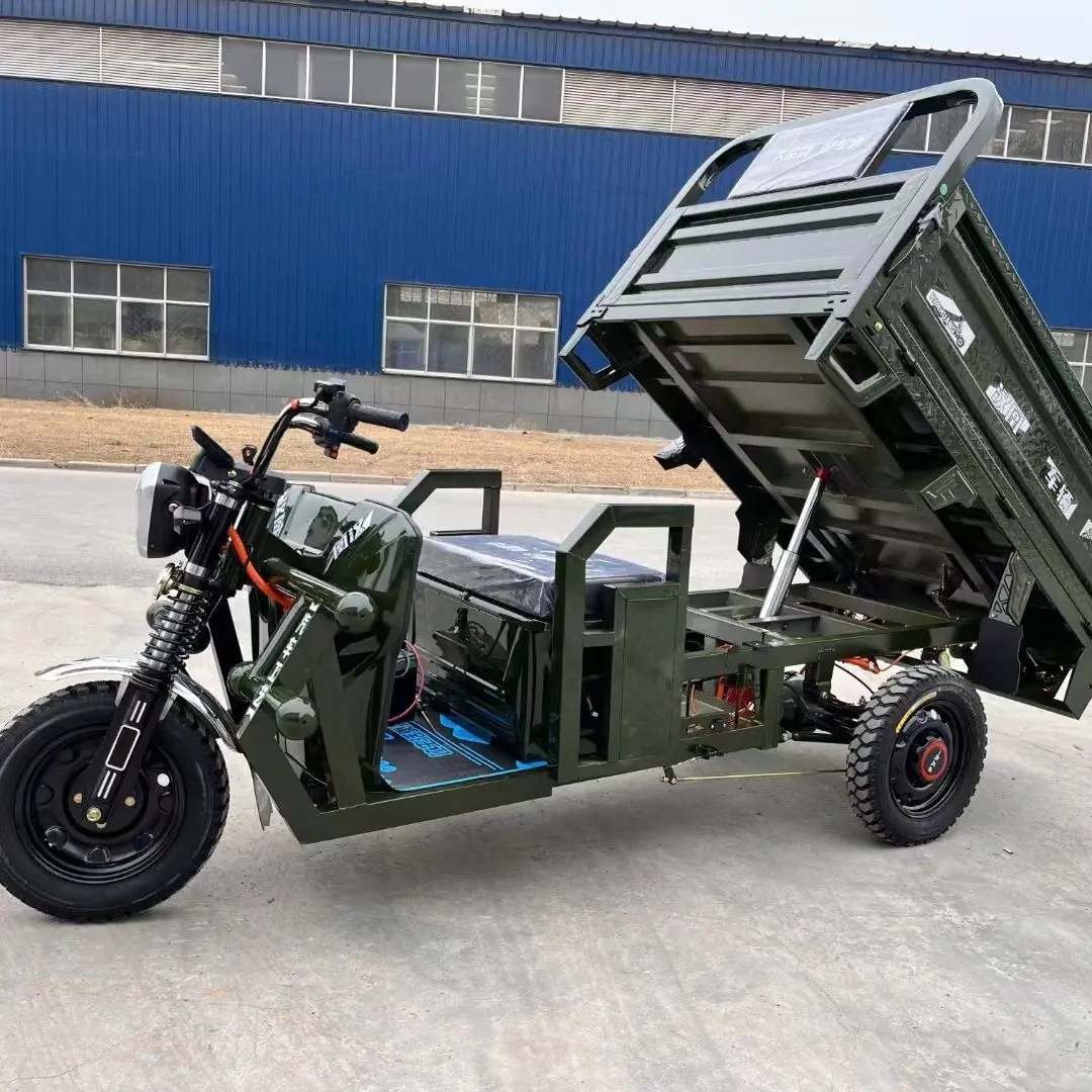 Three Wheel Electric Tricycle for Cargo 72V 60V 1000W 1500W 2200W Manufacturer triciclo de carga