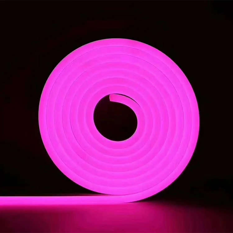 Светодиодная силиконовая неоновая световая полоса Luces веревка 12 В 16 4 футов/5 м водонепроницаемая «сделай сам» режущее уличное неоновое освещение