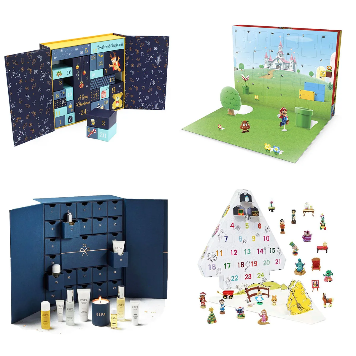 Mini Sensory Fidget Toys Set Countdown pops it Christmas Advent Calendar with 25 Different Xmas Relieves Stress Anxiety Gifts