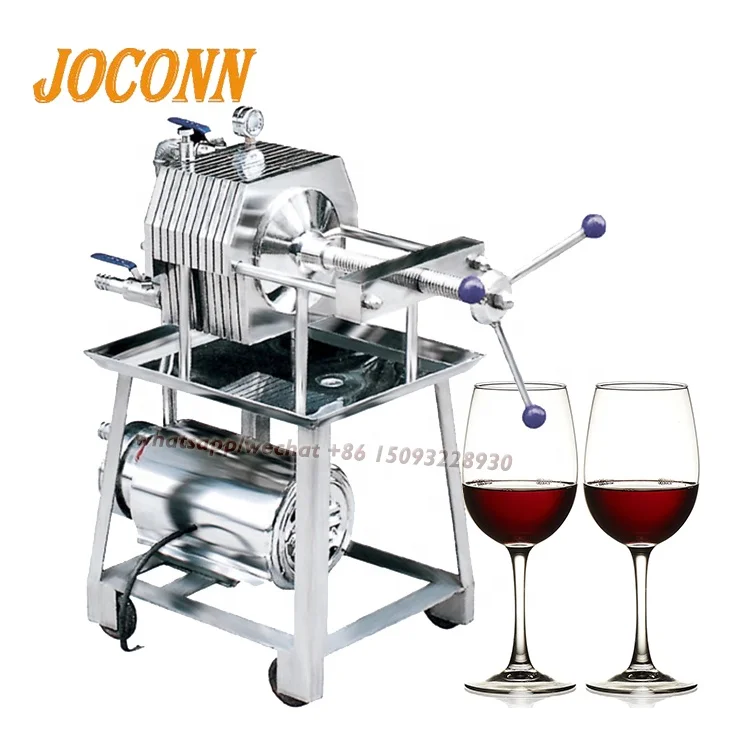 Stainless Steel Plate And Frame Filter For Wine Filtration Grape Wine Filter Press Industrial Fruit Juice Filter Machine