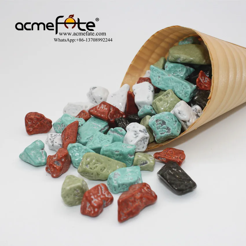 Разноцветный камень в форме драже шоколад рок форма Шоколадные конфеты