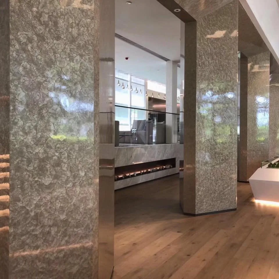 Epoxy resin panel for wall interior design