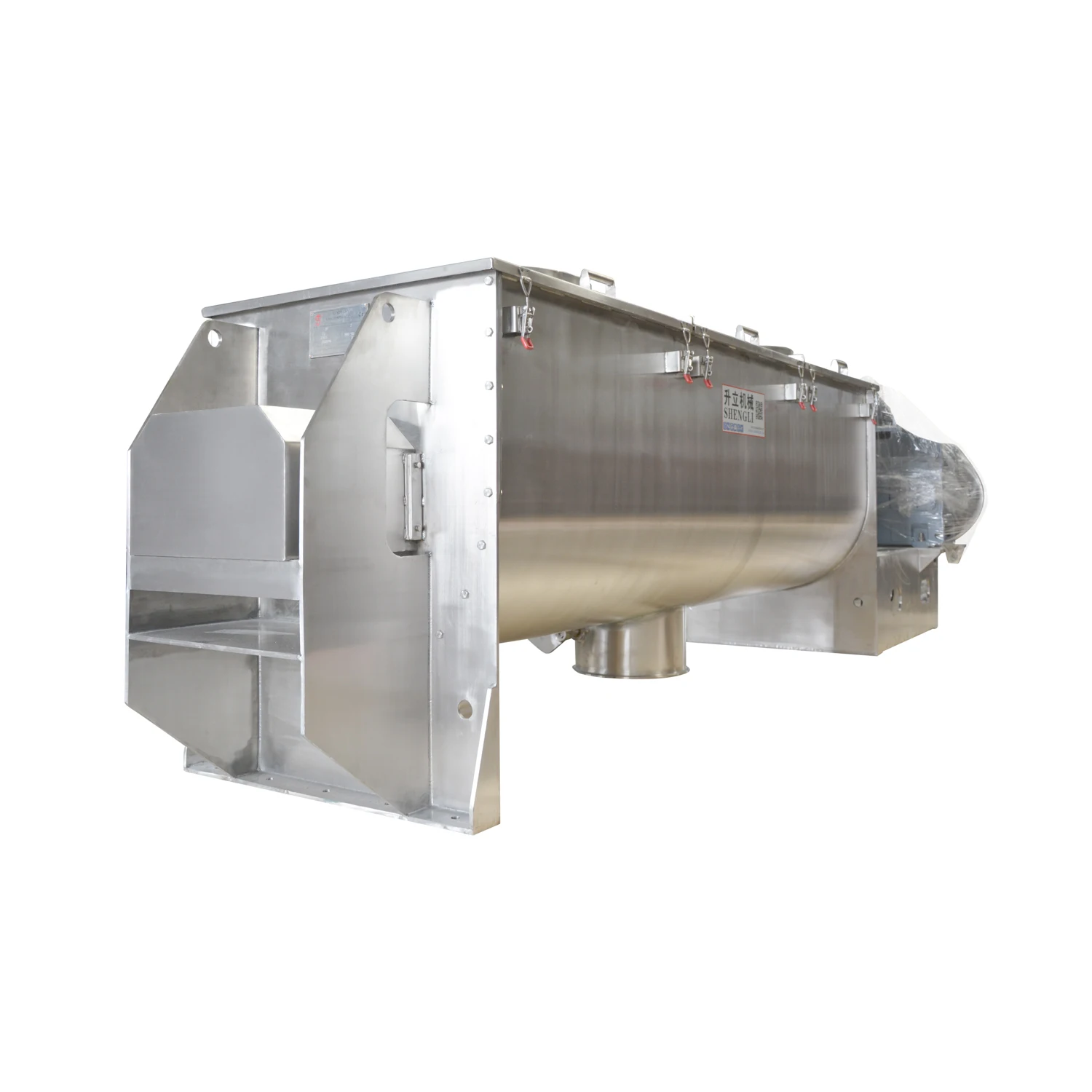 Industrial Horizontal Stainless Steel Plastic PVC pallet Feed  Ribbon Paddle Mixer Powder Granule Mixer