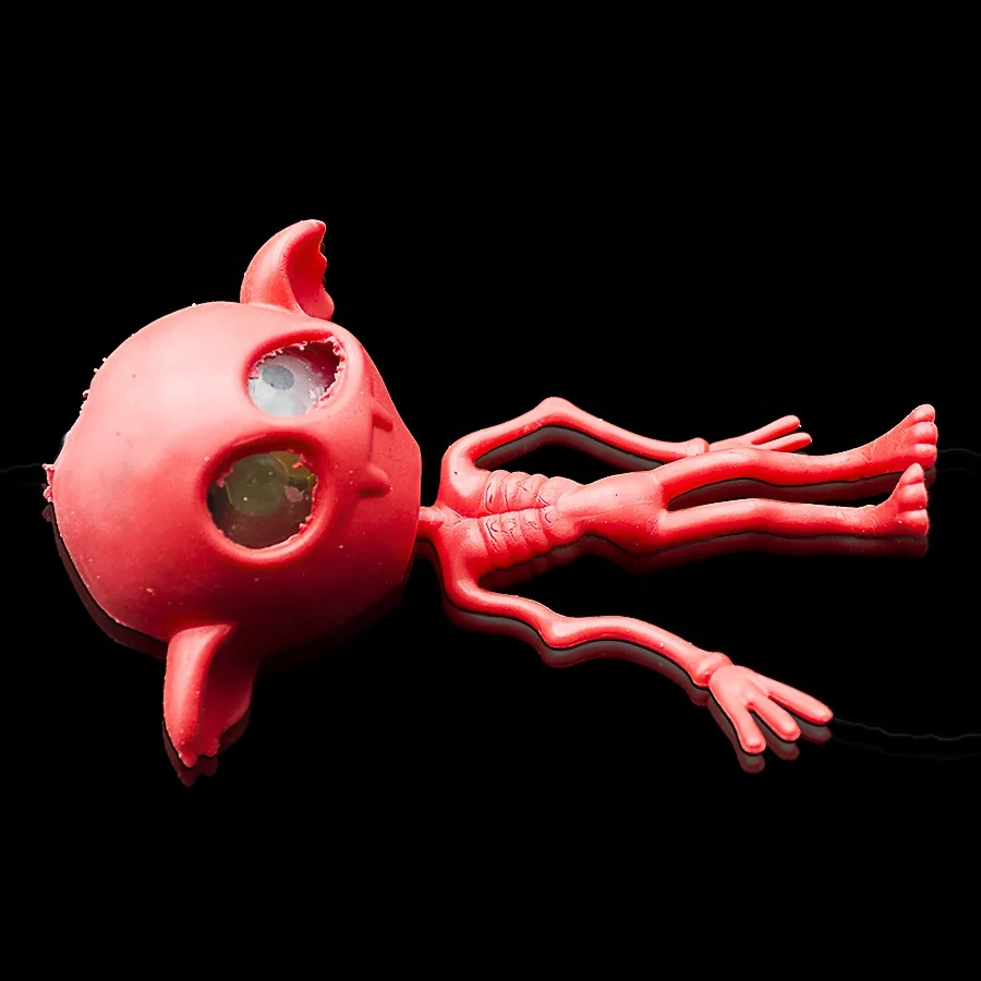 Halloween New TPR Meditating Alien Relieves Reducer Fidget toys Squishy Squeeze Toys