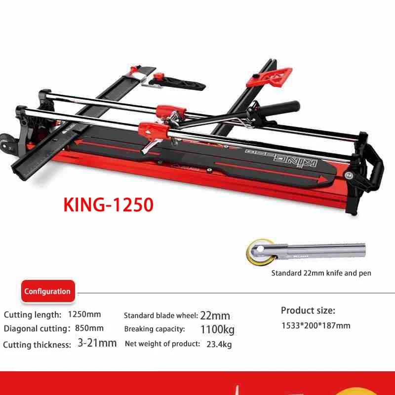 KING - 850 Ручная плитка Резак для мраморной и гранитной резки Ручной инструмент Толстук отделки пола стены плиточный реза
