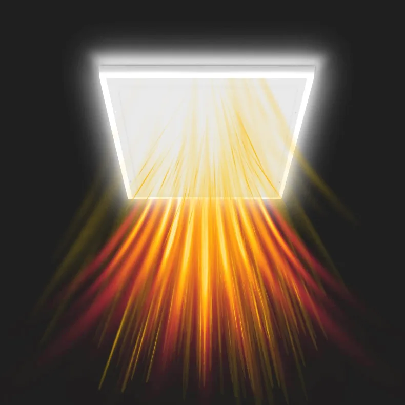 2021 LED light Ceiling Panel Heater Infrared Carbon Crystal Space Heating