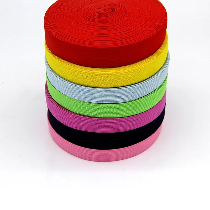 Competitive Price High Tenacity Nylon/Polyester Knitted Elastic Band Soft Fabric Knit Webbing Tape For Garment Accessories