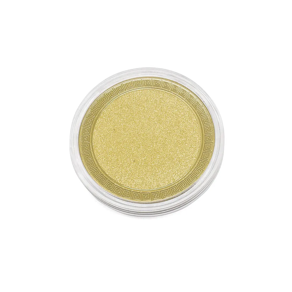 Wholesale Precision 40mm Gold-Colored Brass Challenge Coin Blanks Acrylic Display Box Threaded Edged Metal Circle Frosting