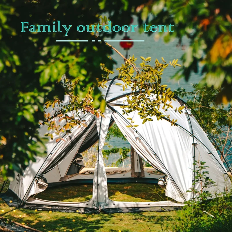 Outdoor wind proof and waterproof family camping tent tents camping outdoor 2 person folding hiking tents camping outdoor