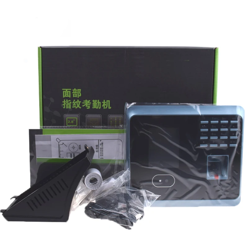 Wireless Biometric Facial Recognition Time Attendance Terminal WIFI Face Time Clock Employee Fingerprint Time Attendance