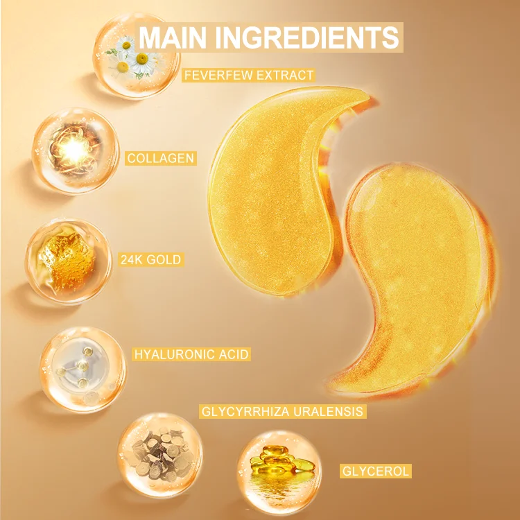 Reduce aging and dryness under eye patches custom under eye patches under eye patch for dark circles bags puffiness