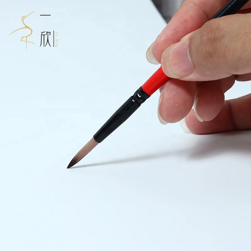 Yixin  Squirrel fur hair watercolour paint brushes professional artist  watercolor gouache paint brush set watercolour brushses