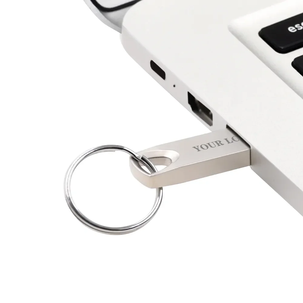 Wholesale Custom Metal Mini USB Stick 1/2/4/8/16/32/64/128GB Flash Drives 64 Gig USB Sticks New Memory Great Gift Idea