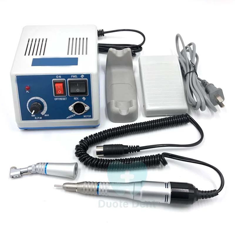 Dental 35000 RPM E Type Polishing Micro Motor Handpiece /Micromotor Polisher N3 with Contra Angle Straight Handpiece