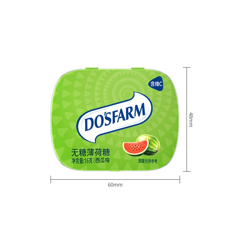 Wholesale Hot Sale Mint Hard Candy tin box Sugar Free Mint Candy 16g Sea Salt Lime Flavor Candy