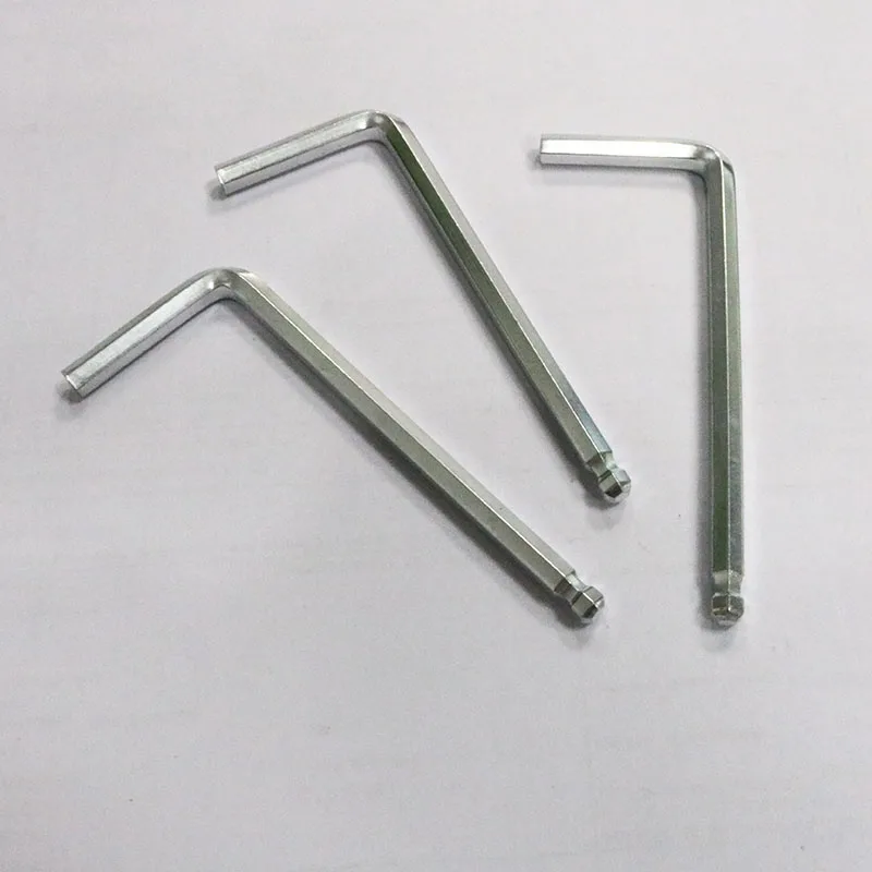 Nickel Steel Ball head 2mm 3mm 4mm 5mm 6mm 8mm L Type Handle Wrench Star Hex Allen Key Wrench With Ball Point