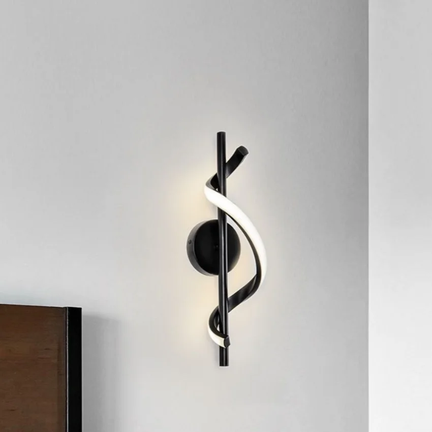 Modern led wall light metal living room wall sconce lighting