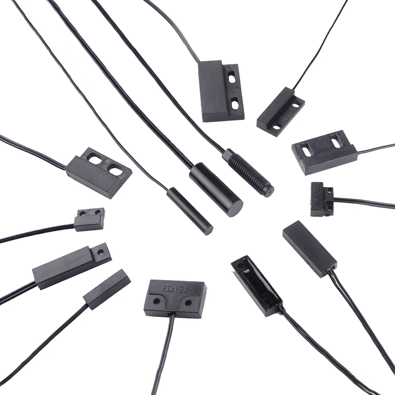 Rectangle/Cylinder Plastic Molding Magnetic Reed Proximity Switch Sensor