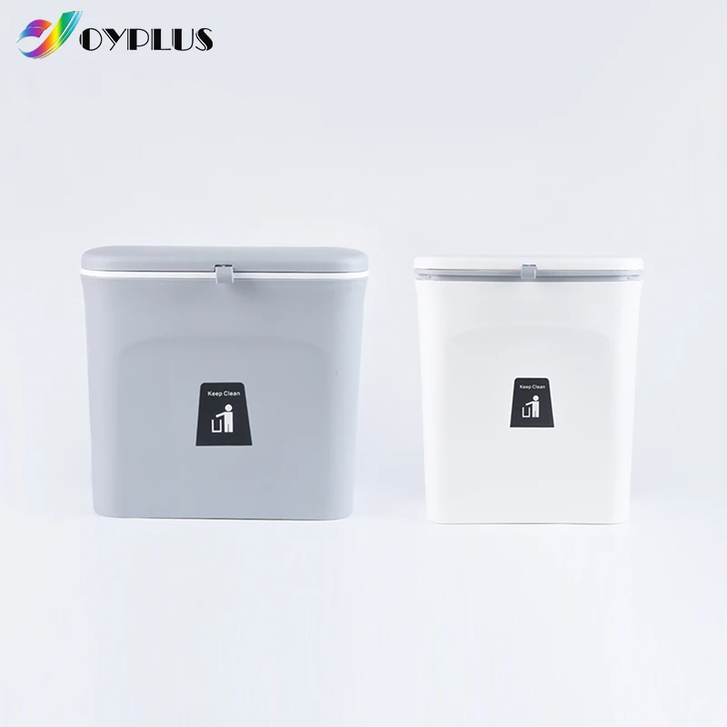 New 9L restaurant office hanging kitchen trash can plastic kitchen bin garbage trash waste bins