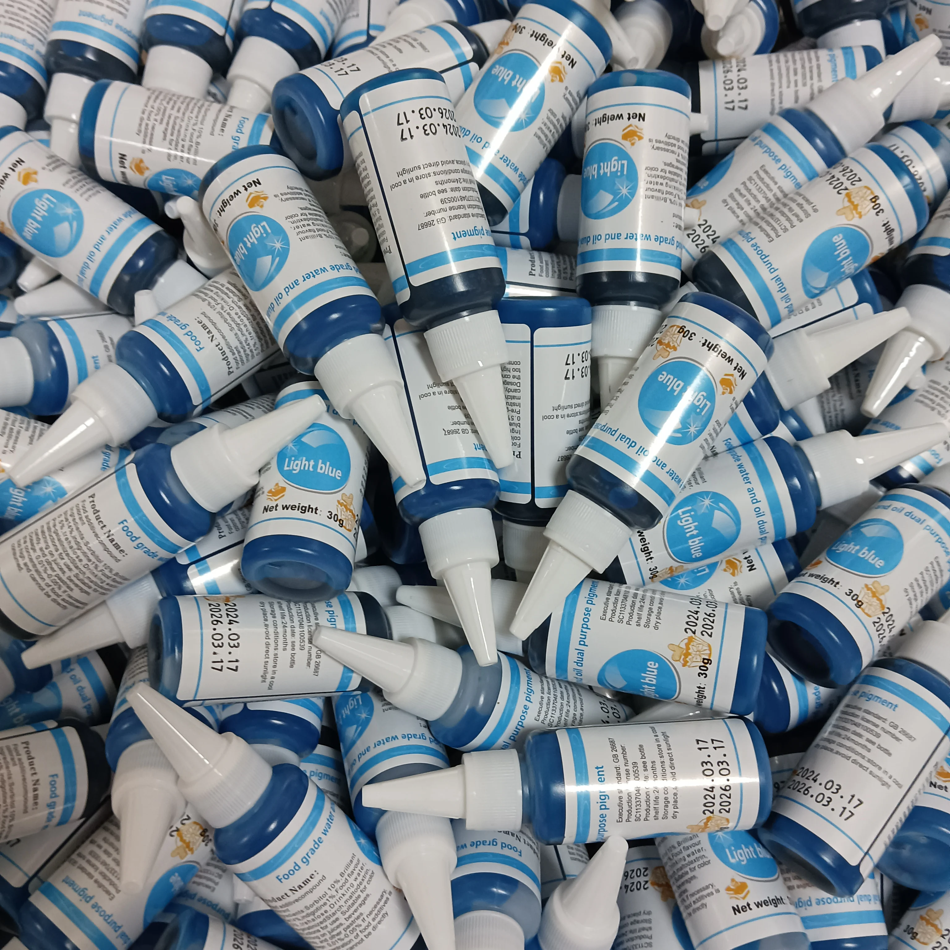 Factory Price Colorant 21 ColorsWholesale  Edible Food Coloring Gel Water Solubility Color For Cake Cookies 10ml 30g