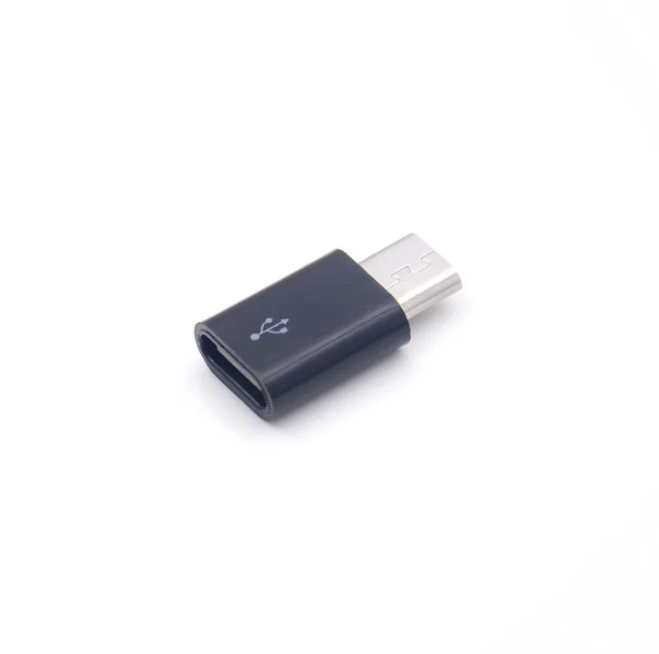 Никелированный Otg адаптер Type-C Женский к Micro USB Мужской Для Usb телефона зарядки передачи данных