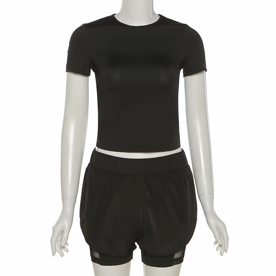 K21S03317 Wholesale Best Seller Jogger Set Clothing 2021 Plain Halter Backless Bodysuit Casual Two Piece Pants Set