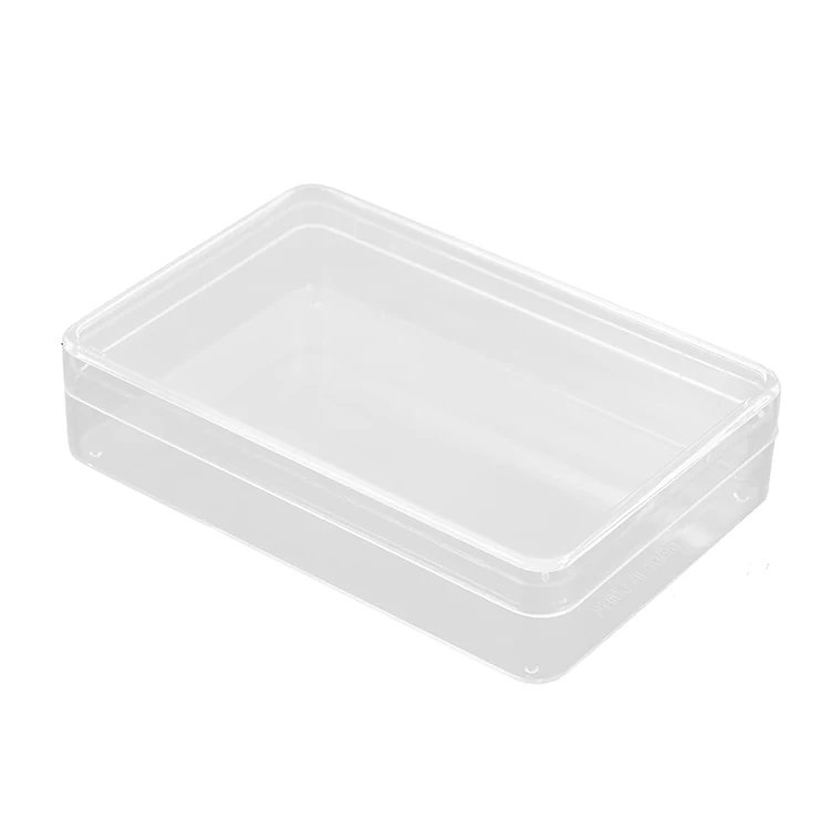 Wholesale PP Small Clear Plastic Storage Containers Storage Box with Hinged Lid for   Storing Crafts Jewelry