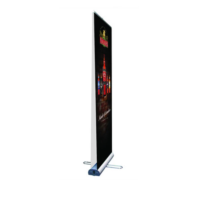 Heavy luxury double sided roll up display trade show pull up banner stand