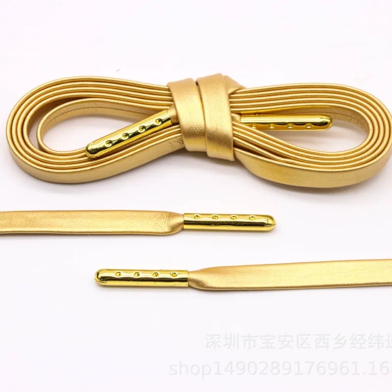 Factory Wholesale 100-180cm Flat Wrinkle-Free Shoelaces Multiple Colors PU Leather Shoe Laces Reusable Dampproof Sneaker Laces