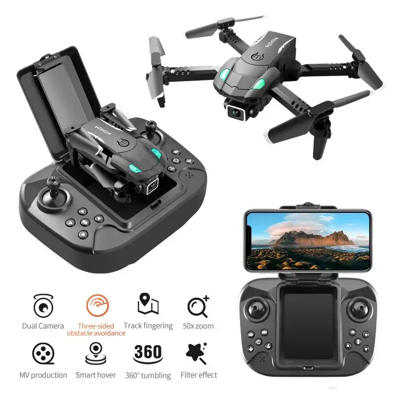 S128 Mini Drone 4K Dual Camera 10 Min Flight Time Beginner Headless Mode WIFI Transmission Track Flight RC Drone