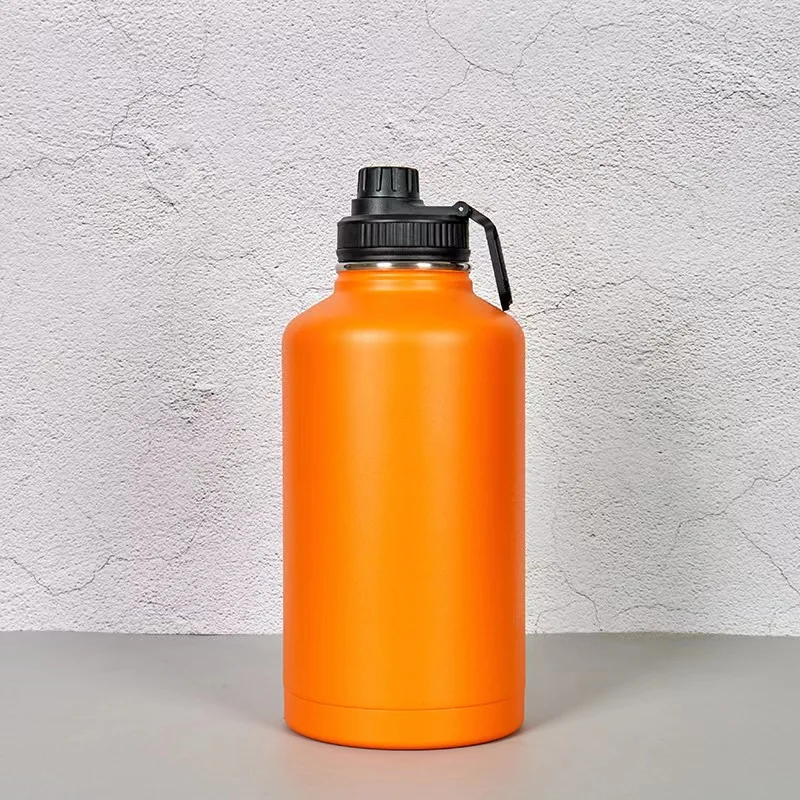 Sports Gym Fitness Bodybuilding Water Bottle Big BPA FREE 2.2L stainless steel Water Bottle