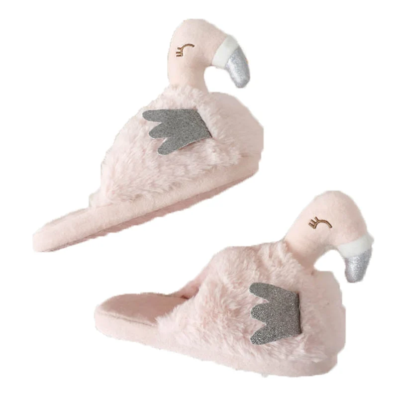 Soft Cute Plush Animal Slipper Flamingo Plush Slippers plush Flamingo parent child slippers