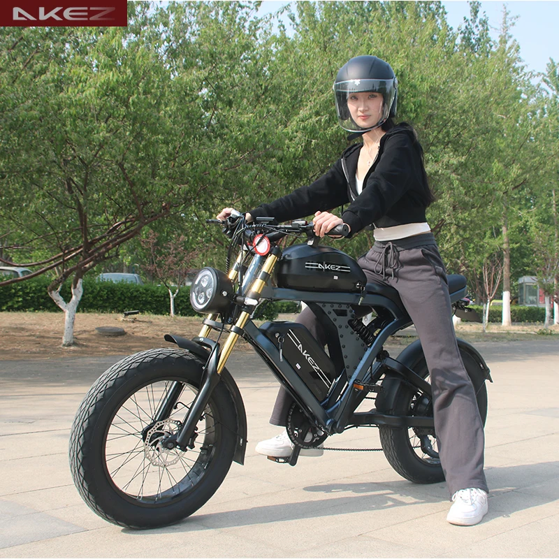 20x4.0 Fat Tire Electric Bicycle Aluminum Alloy Frame 55Ah 1500W Motor Powerful Hydraulic Brakes Ready Stock E-Bike