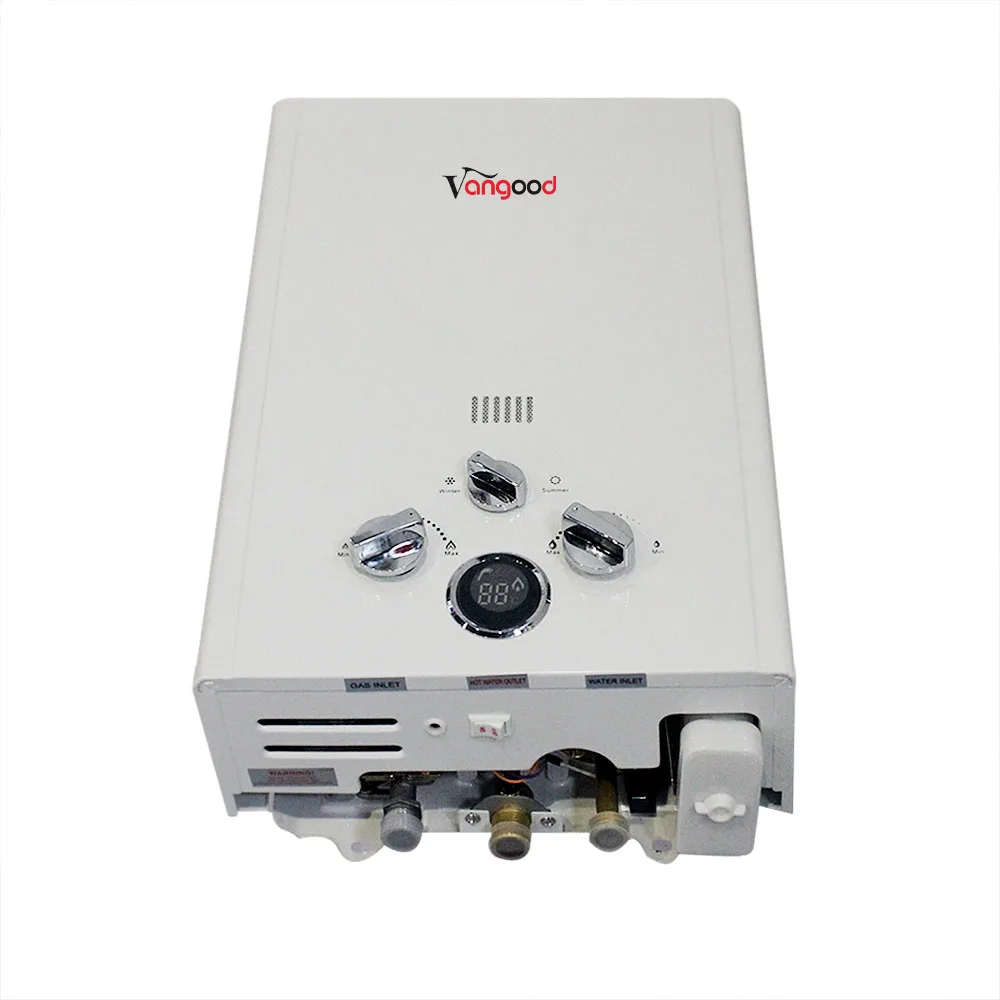 RV Outdoor Digital Display Instant LPG Gas Hot Water Shower For Camping