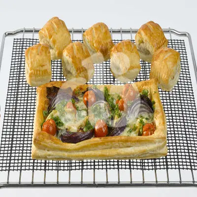 Heat Resistant Non Stick Round BBQ Baking Mesh Mat Reusable Mesh Baking Tray